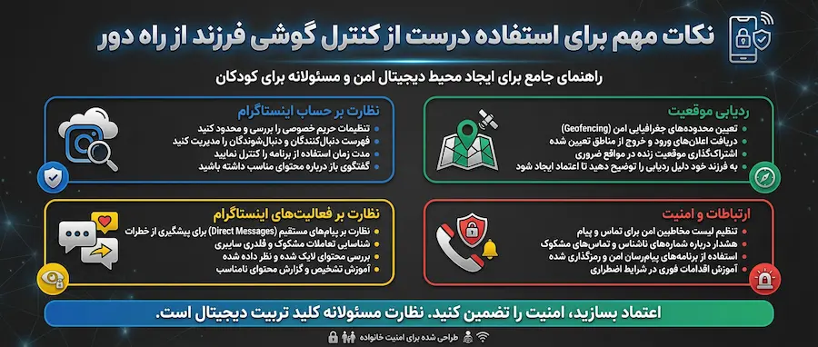 روشهای کنترل گوشی فرزند از راه دور