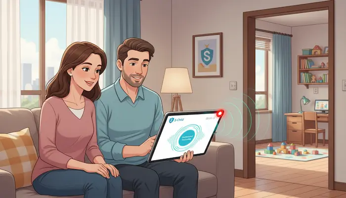 شنود صدای محیط با رضایت والدین | ابزار امنیتی S-Child 2 شنود صدای محیط