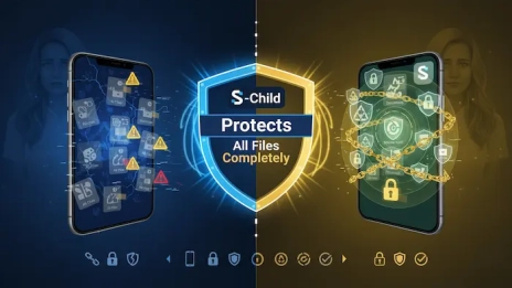 نظارت فایل منجر و فولدرهای گوشی فرزند | راهنمای والدین + قابلیت File Manager در S-Child 1 نظارت فایل منجر