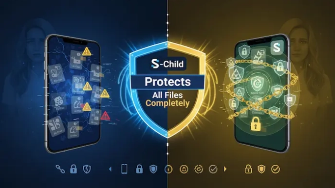 نظارت فایل منجر و فولدرهای گوشی فرزند | راهنمای والدین + قابلیت File Manager در S-Child 2 نظارت فایل منجر