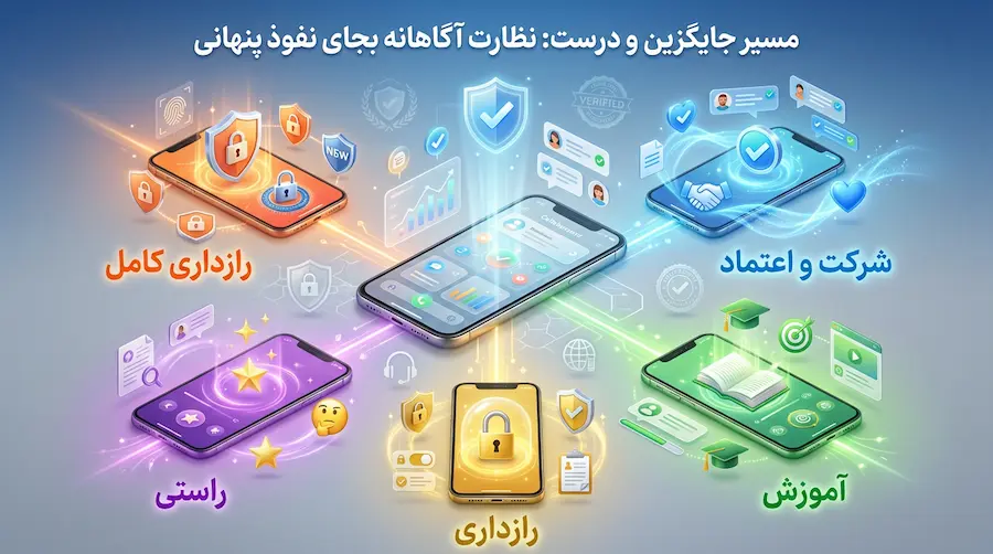  مسیر جایگزین و درست ؛ نظارت آگاهانه بجای نفوذ پنهانی 