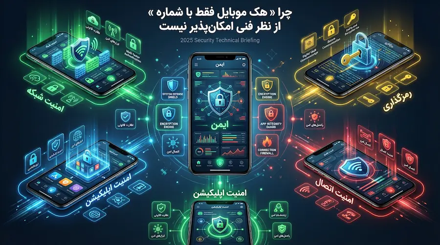 توضیح قانونی و فنی درباره غیرممکن بودن هک موبایل فقط با شماره برای والدین