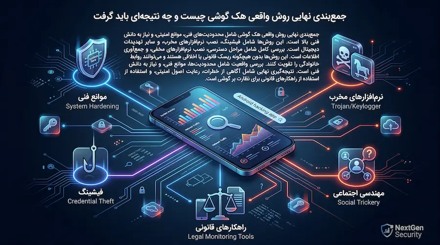 روش واقعی هک گوشی چیست و چه نتیجه‌ای باید گرفت